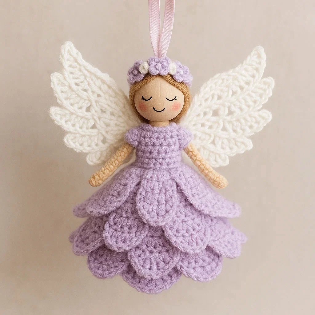 🔥Christmas Sale 50% OFF🎁Crochet Your Own Angel – Complete Craft Kit🧶 Beginner-Friendly