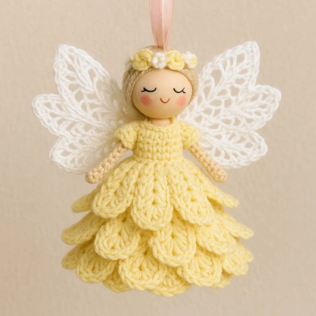 🔥Christmas Sale 50% OFF🎁Crochet Your Own Angel – Complete Craft Kit🧶 Beginner-Friendly