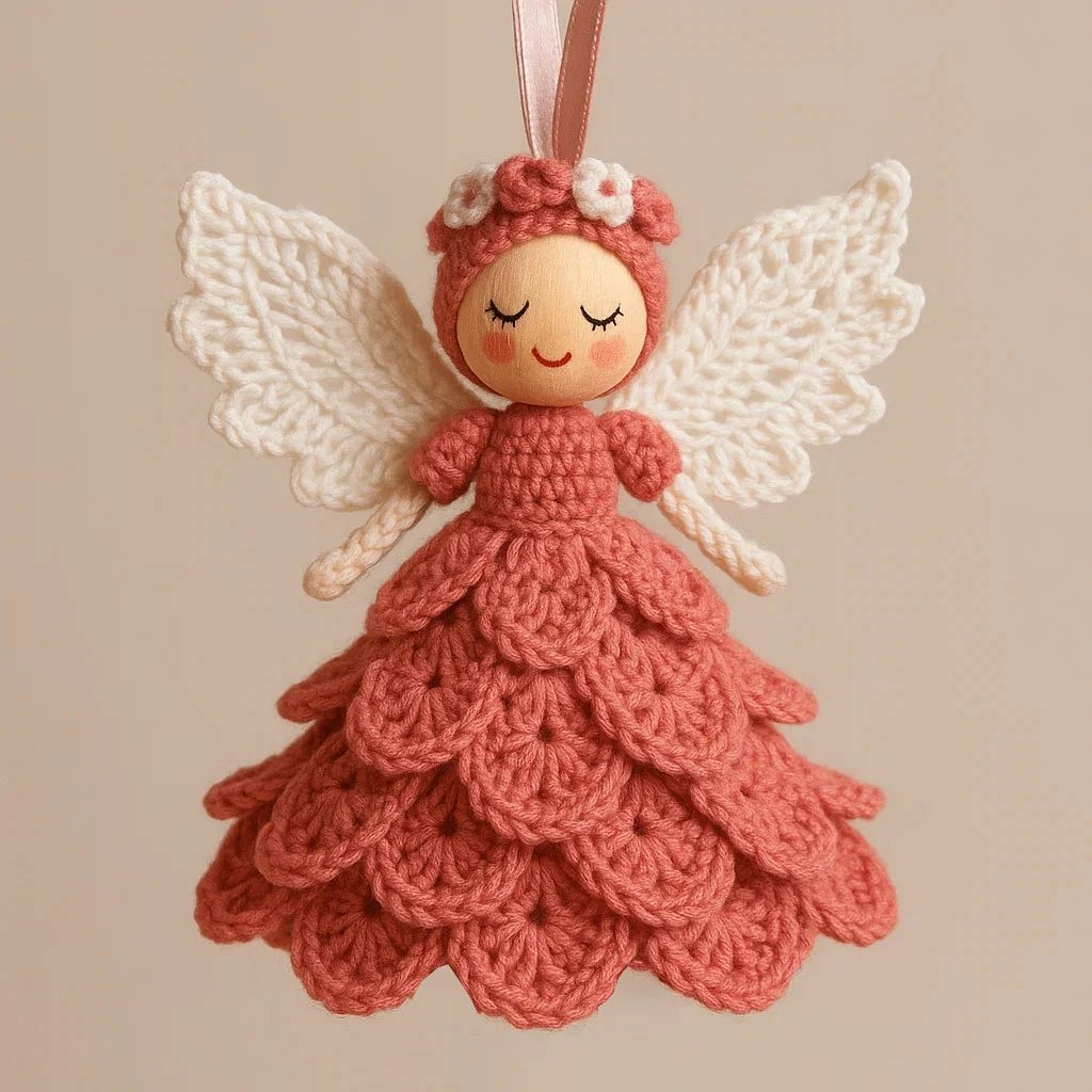 🔥Christmas Sale 50% OFF🎁Crochet Your Own Angel – Complete Craft Kit🧶 Beginner-Friendly