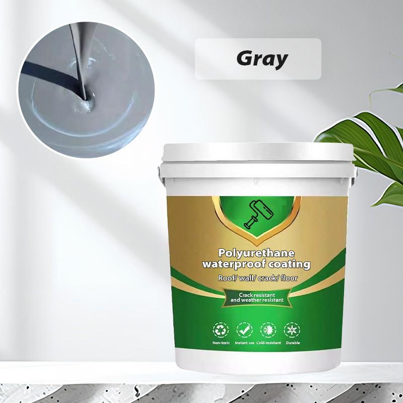 🏠50% OFF NOW! Polyurethane Waterproof Coating Sealant – Crack Resistant Weatherproof Liquid Rubber for Roof, Wall, Floor Repair