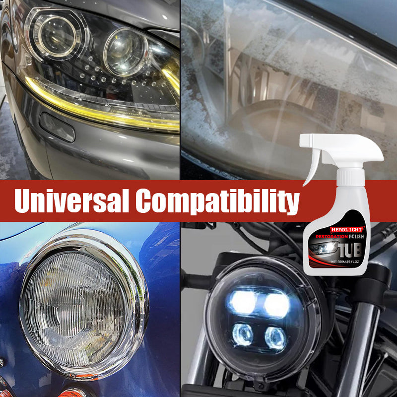 Professional Car Headlight Restorer with Sponge（50% OFF）