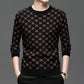 Men’s Trendy Print Long Sleeve Slim Fit Pullover