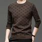 Men’s Trendy Print Long Sleeve Slim Fit Pullover