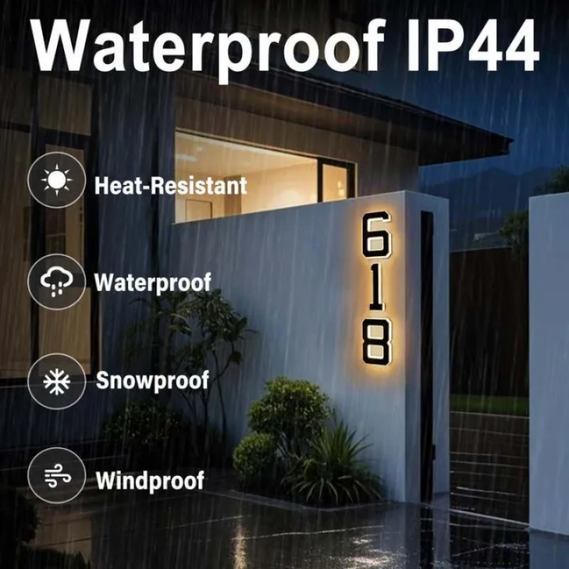 🔥HOT SALE 50% OFF🏠✨Waterproof LED House Numbers for Outside