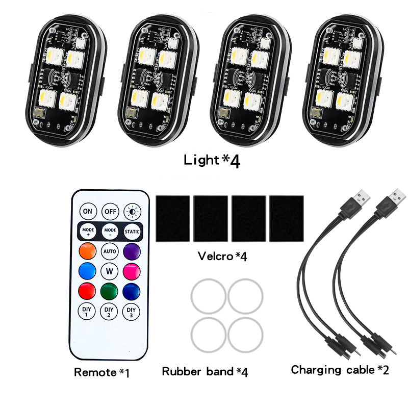 Portable Car LED Warning Light with Remote
