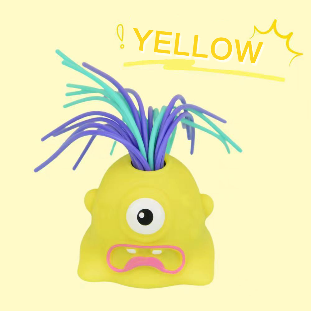 👾 50% OFF NOW! 🧸 Hair Pulling Monster Stress Relief Toy - Stretchy Sensory Fidget Tool for Anxiety & Focus, Safe for Kids/Adults 🎯✨