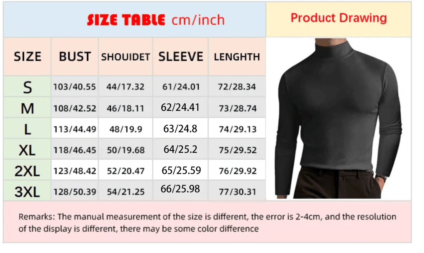 🔥HOT SALE 55% OFF🔥Ultimate Comfort Men's High Neck T-Shirt – Stretch, Breathable, Slim Fit for Gym & Daily Wear!
