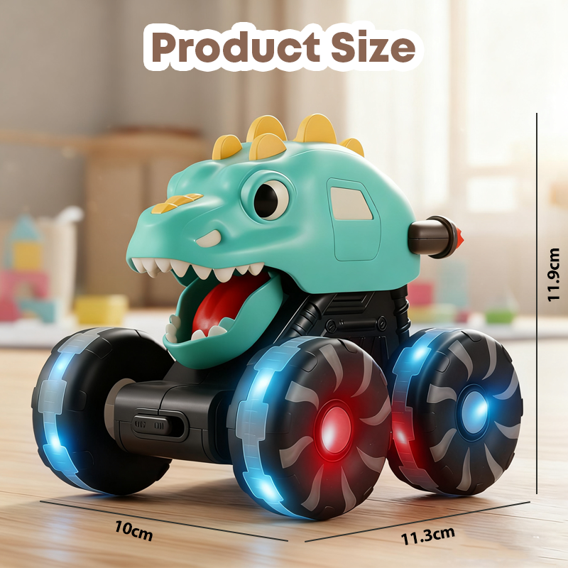 🦖🚙Press & Go Dinosaur Toy Car With Lights🎁