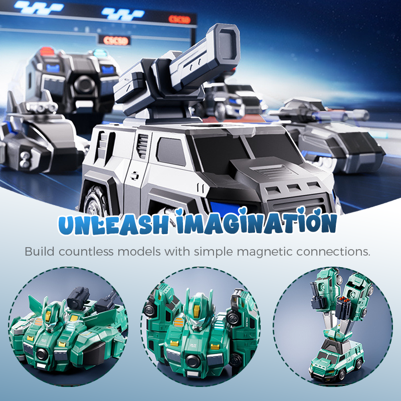 💥 LIMITED TIME OFFER! 🔥9 in 1 Magnetic Transforming Car & Robot Toy