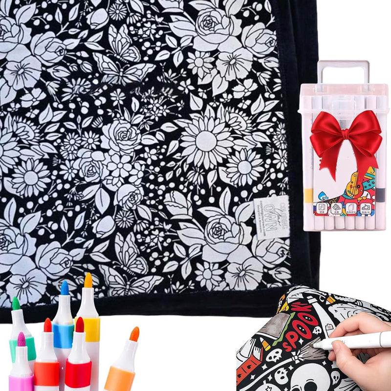 🎨✨DIY Coloring Blanket With Markers (50% OFF)