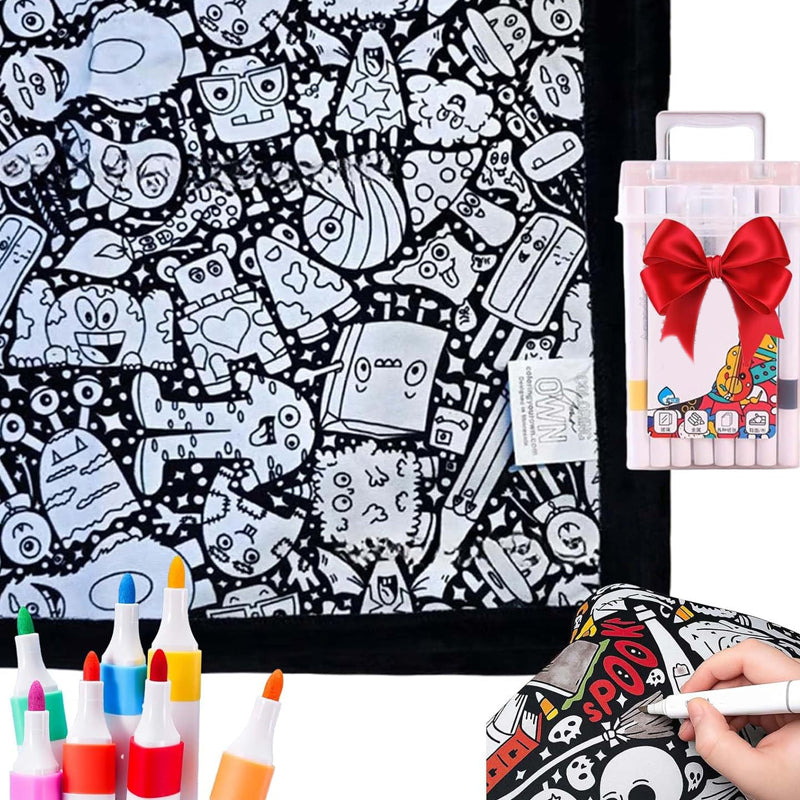 🎨✨DIY Coloring Blanket With Markers (50% OFF)