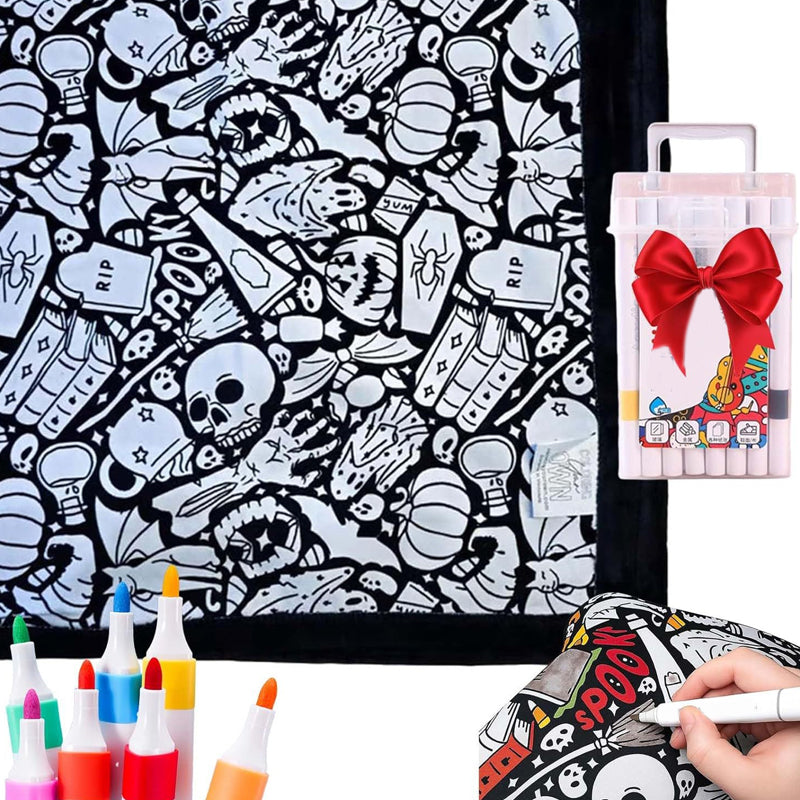 🎨✨DIY Coloring Blanket With Markers (50% OFF)