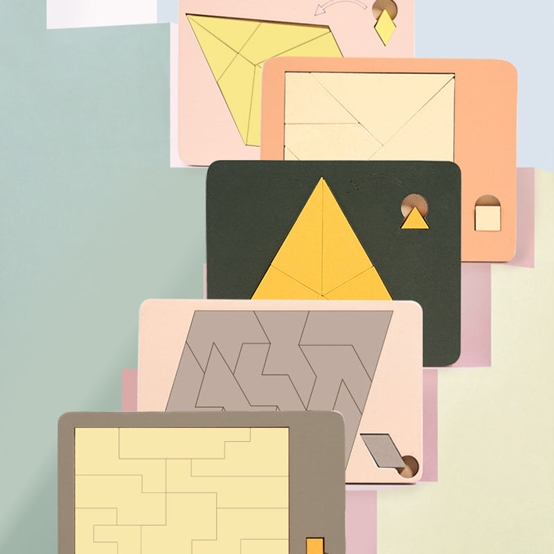 Wooden Tangram Board Puzzle Game