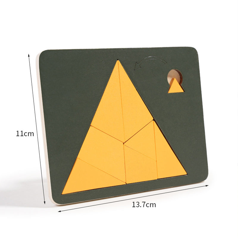 Wooden Tangram Board Puzzle Game