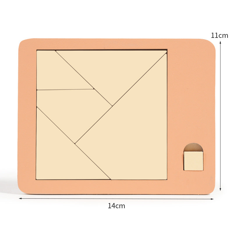 Wooden Tangram Board Puzzle Game