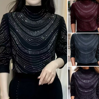 💥Last Day 50% OFF💥Women’s Graceful Long Sleeve Top With Sequins
