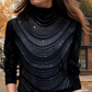 💥Last Day 50% OFF💥Women’s Graceful Long Sleeve Top With Sequins