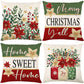 Cute Christmas Print Pillow Cover