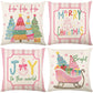 Cute Christmas Print Pillow Cover