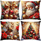 Cute Christmas Print Pillow Cover
