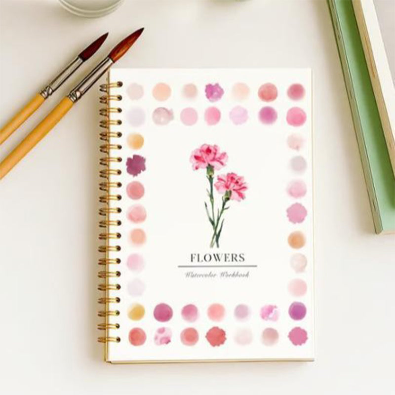 Watercolor Workbook for Beginners with 16 Colors Paint