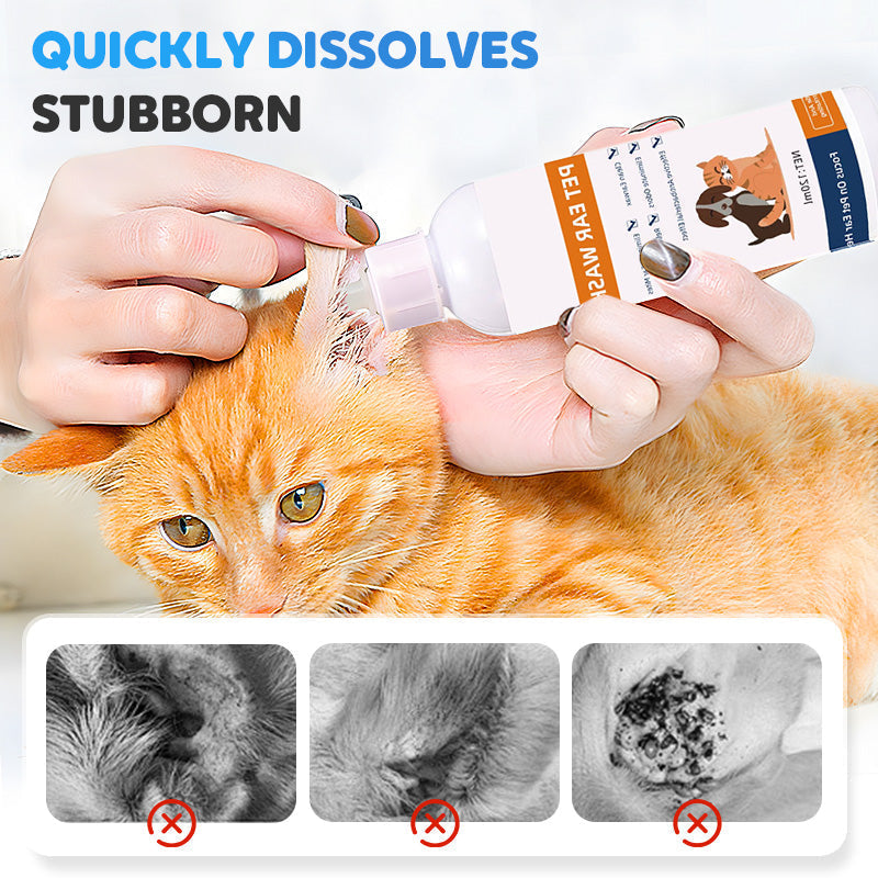 🥳2026 HOT SALE🥳💞50K+ SOLD!✨ 💝 Pet Ear Cleaner - Gentle Formula with Soothing Aloe for Dogs & Cats, Prevents Infections & Odor 🌿👂