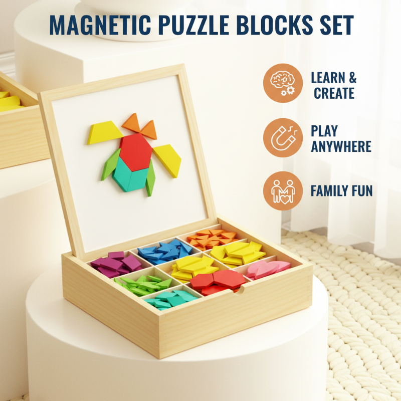Creative Magnetic Geometric Puzzle Blocks Set