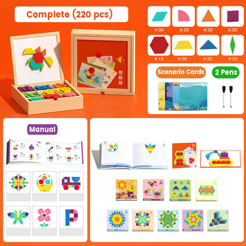 Creative Magnetic Geometric Puzzle Blocks Set