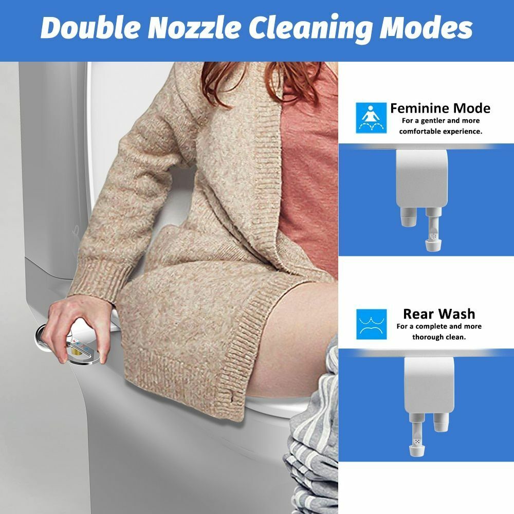 🚽 Hygiene Upgrade | Dual Nozzle Bidet Washer | Self-Cleaning & Easy Install 💦【-60%】