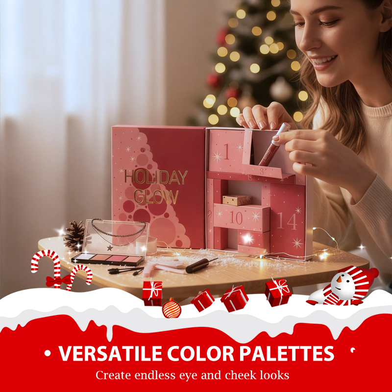 💝Best Gift💝【Makeup Advent Calendar Gift Set】✨ — All-in-one kit with 40-color eyeshadow palette & daily surprises!💄