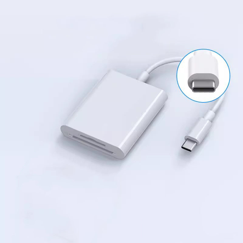 🔌 49% OFF NOW! 📱5-in-1 SD Card Reader for iPhone,iPad,Android – Dual USB-C & Lightning Adapter, Supports SD/MicroSD/USB 3.0, Fast Transfer, Plug & Play, No App Needed
