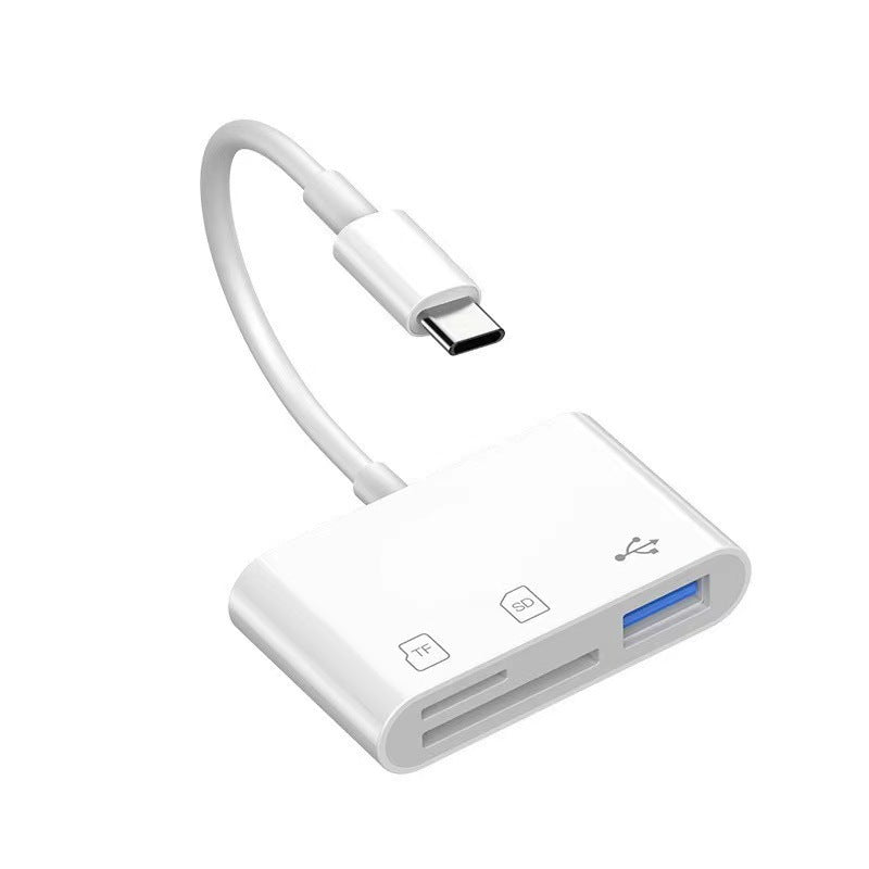 🔌 49% OFF NOW! 📱5-in-1 SD Card Reader for iPhone,iPad,Android – Dual USB-C & Lightning Adapter, Supports SD/MicroSD/USB 3.0, Fast Transfer, Plug & Play, No App Needed