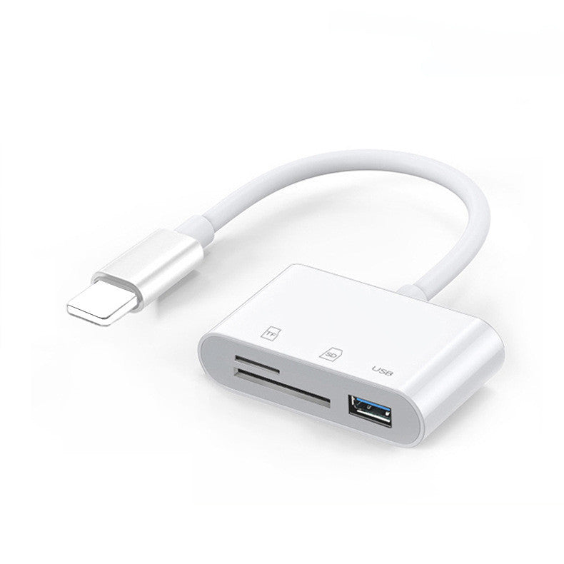 🔌 49% OFF NOW! 📱5-in-1 SD Card Reader for iPhone,iPad,Android – Dual USB-C & Lightning Adapter, Supports SD/MicroSD/USB 3.0, Fast Transfer, Plug & Play, No App Needed