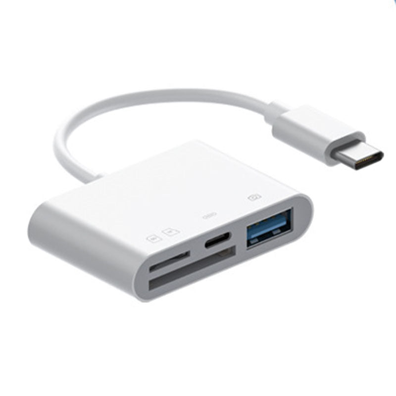 🔌 49% OFF NOW! 📱5-in-1 SD Card Reader for iPhone,iPad,Android – Dual USB-C & Lightning Adapter, Supports SD/MicroSD/USB 3.0, Fast Transfer, Plug & Play, No App Needed