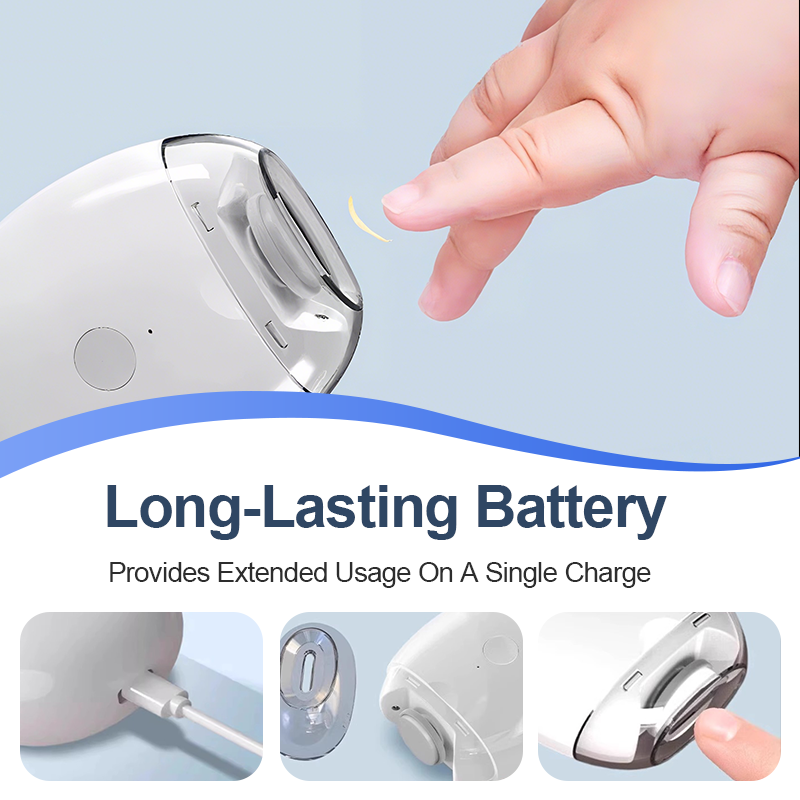 💅 BUY 2 GET 1 FREE! ✨ Universal Automatic Fingernail Grinder - 6 Speed Settings with 5 Attachments for Safe & Gentle Nail Care 👶🔧