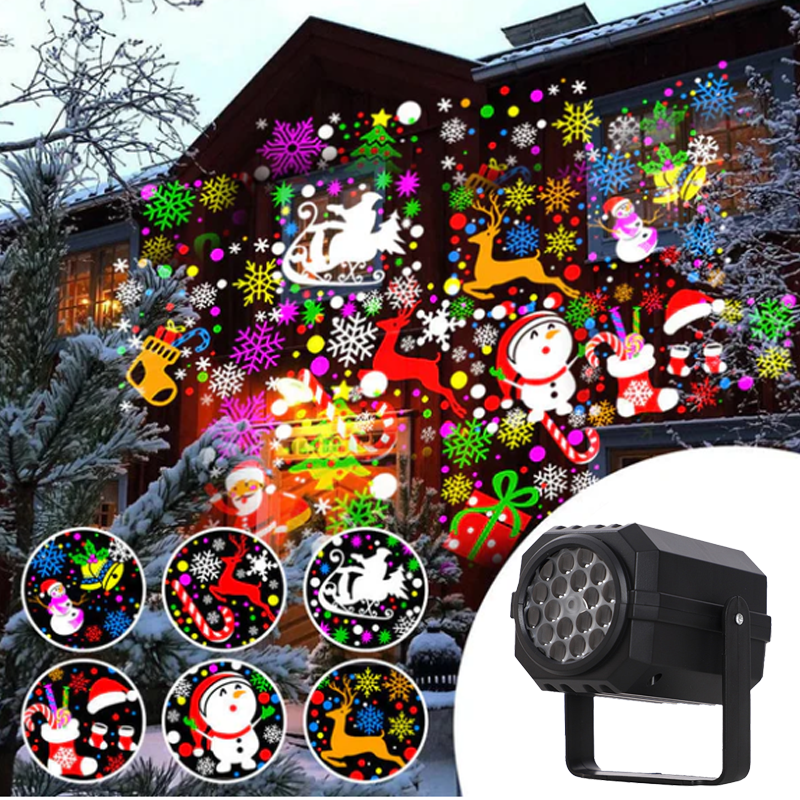 🎁Christmas Hot Sale 50% OFF🎅Rotating LED Christmas Pattern Projector Light