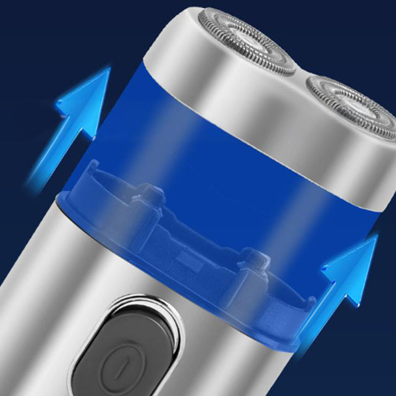 Portable Dual-Head Electric Shaver