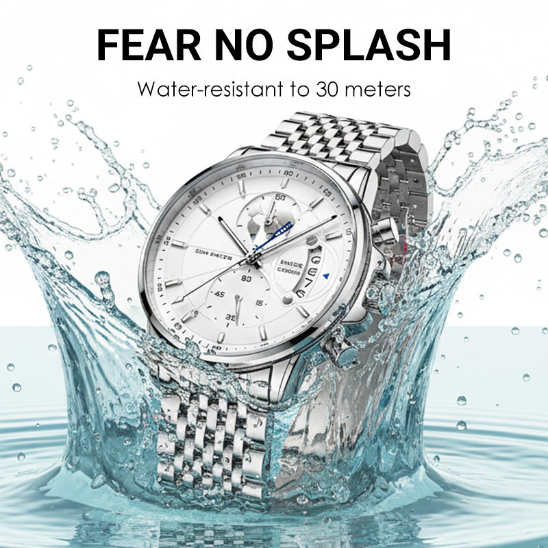 💥Christmas Eve Sale: 49% OFF🌍Men's watch with globe motif in maritime style