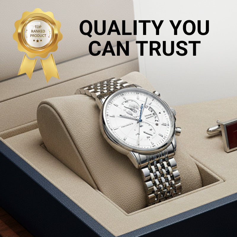 💥Christmas Eve Sale: 49% OFF🌍Men's watch with globe motif in maritime style