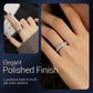💖Titanium Steel Rotatable Spinner Ring with Zirconia