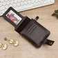 👝 50% OFF NOW! 🎁 Men's Vintage Zipper Wallet - Genuine Leather & RFID Protection, Stylish and Secure Everyday Carry ✨