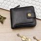 👝 50% OFF NOW! 🎁 Men's Vintage Zipper Wallet - Genuine Leather & RFID Protection, Stylish and Secure Everyday Carry ✨