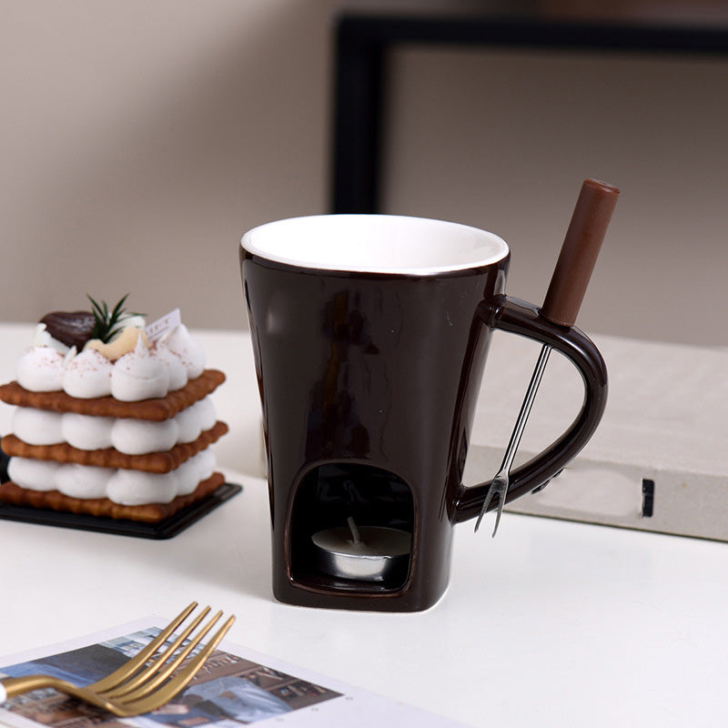 ✨🔥Ceramic Chocolate Fondue Mug🕯️