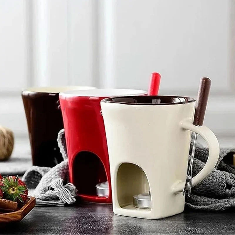 ✨🔥Ceramic Chocolate Fondue Mug🕯️