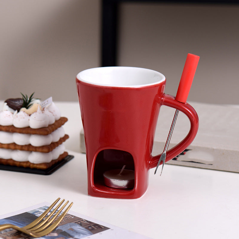 ✨🔥Ceramic Chocolate Fondue Mug🕯️