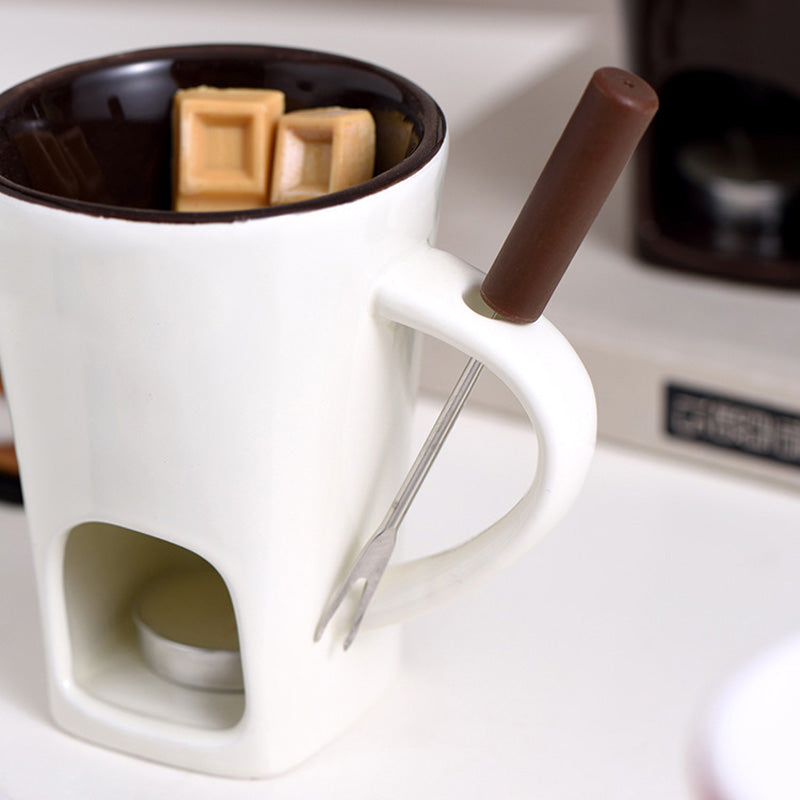 ✨🔥Ceramic Chocolate Fondue Mug🕯️