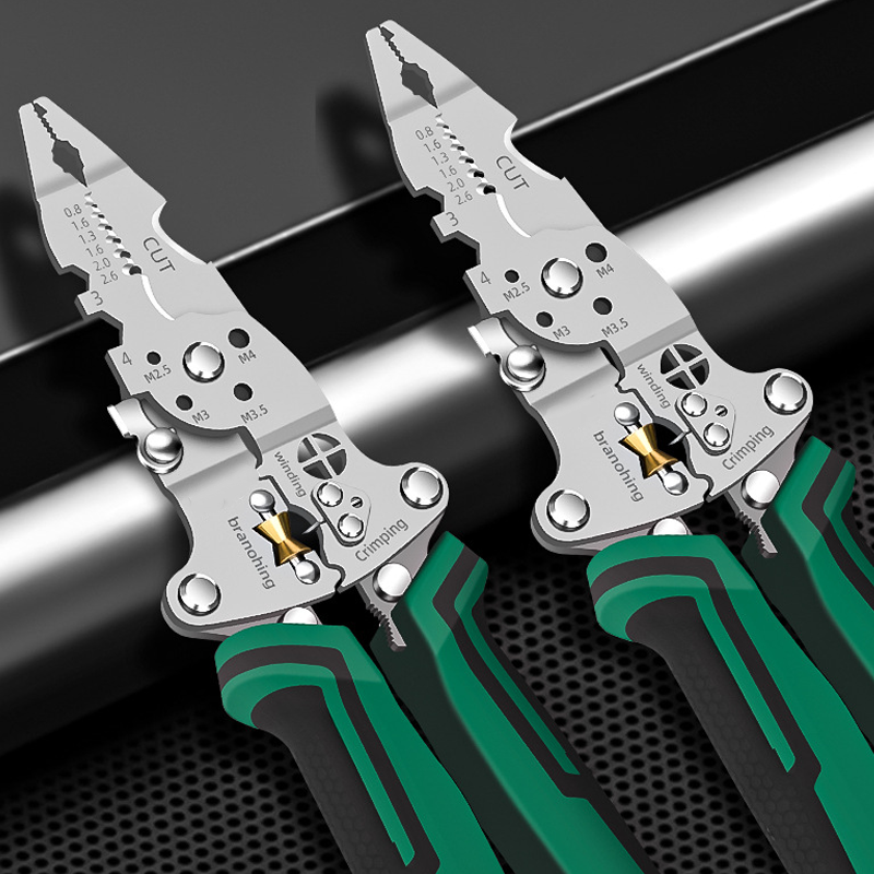 🔥 46% OFF! ⏰Multi-Function Foldable Wire Stripper with Voltage Tester