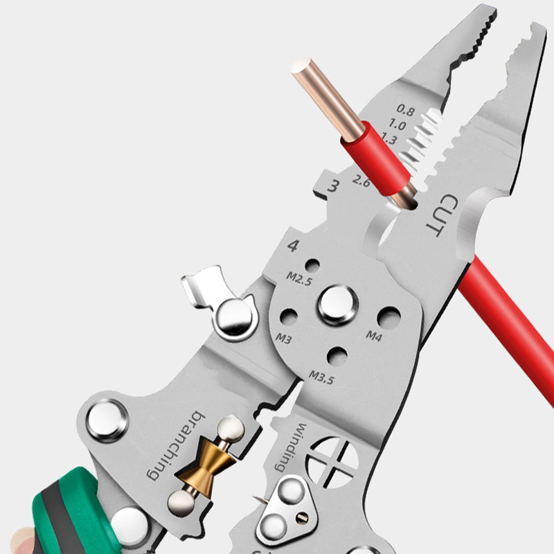 🔥 46% OFF! ⏰Multi-Function Foldable Wire Stripper with Voltage Tester