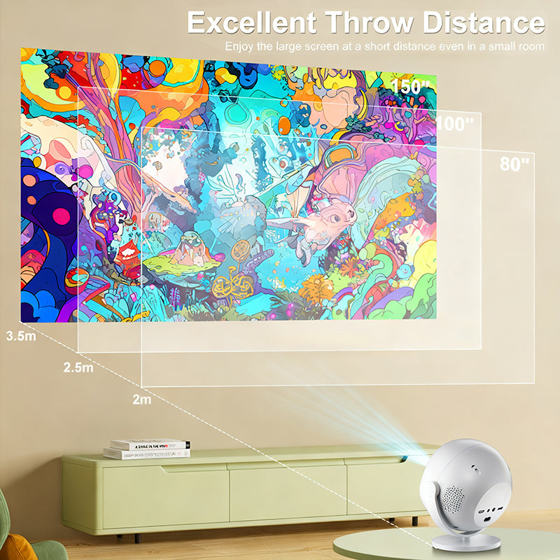 📽️ 50% OFF FLASH SALE ! ⚡ 360° Portable Smart HD Projector – 360° Rotatable Projection, Crisp HD Imaging, Wireless Connection & Ultra-Compact 🎬