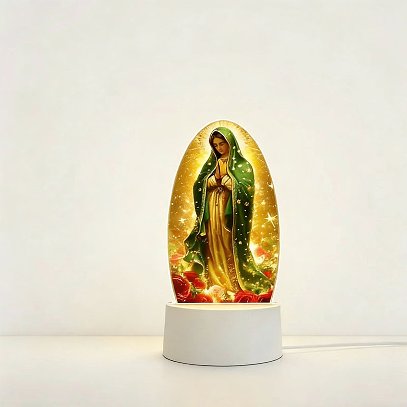 🎅Best Christmas Gift-The Virgin Mary🙏Inspirational Acrylic Faith-Based LED Night Light